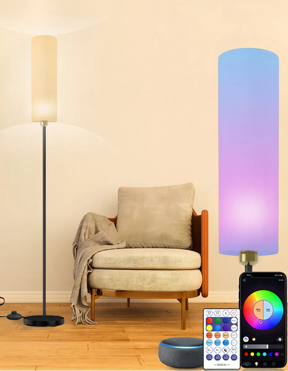 Lampara De Pie Moderna Rgb Minimalista