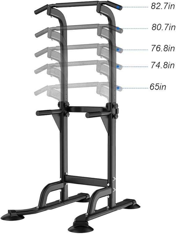 Torre Multifuncional Power Tower — Estación de Dominadas, Fondos y Calistenia