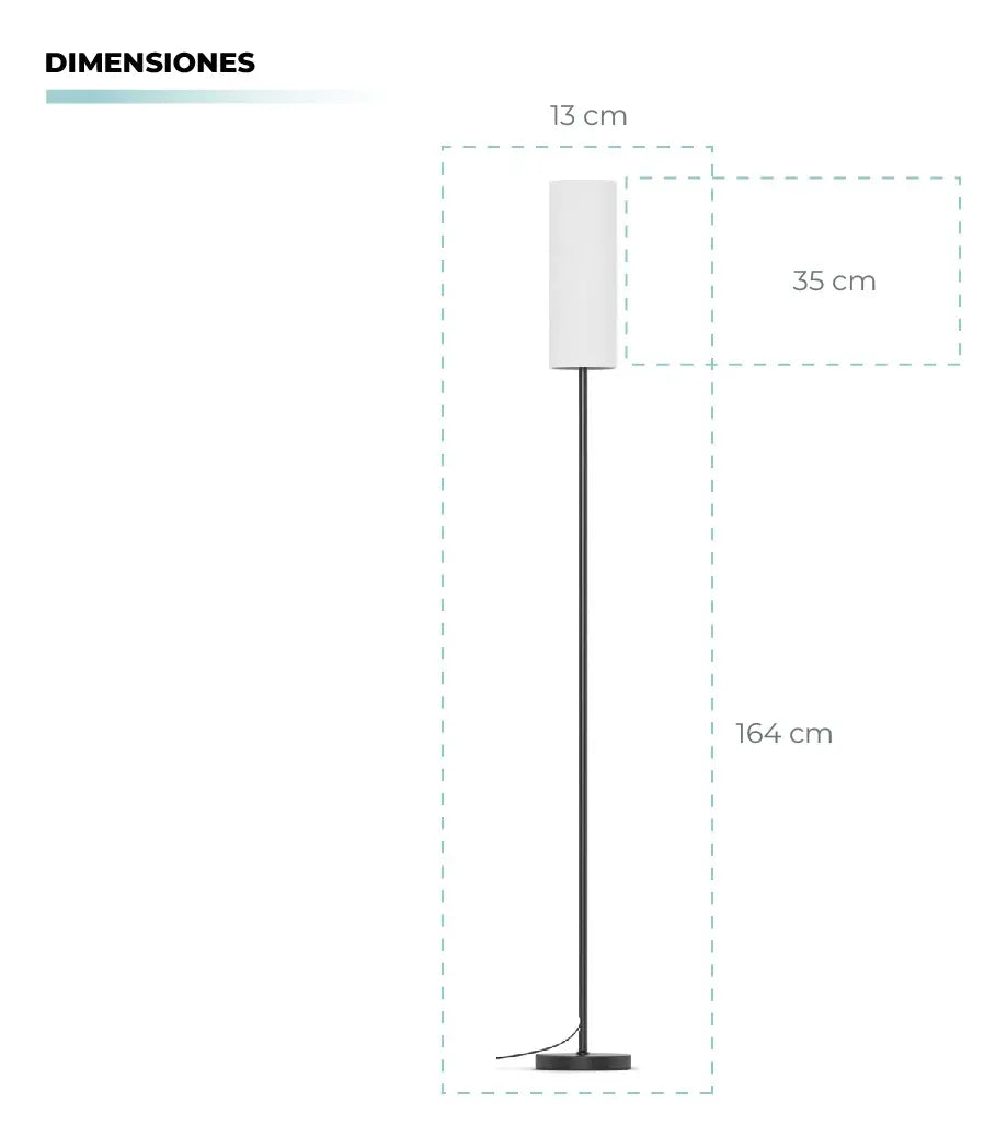 Lampara De Pie Moderna Rgb Minimalista